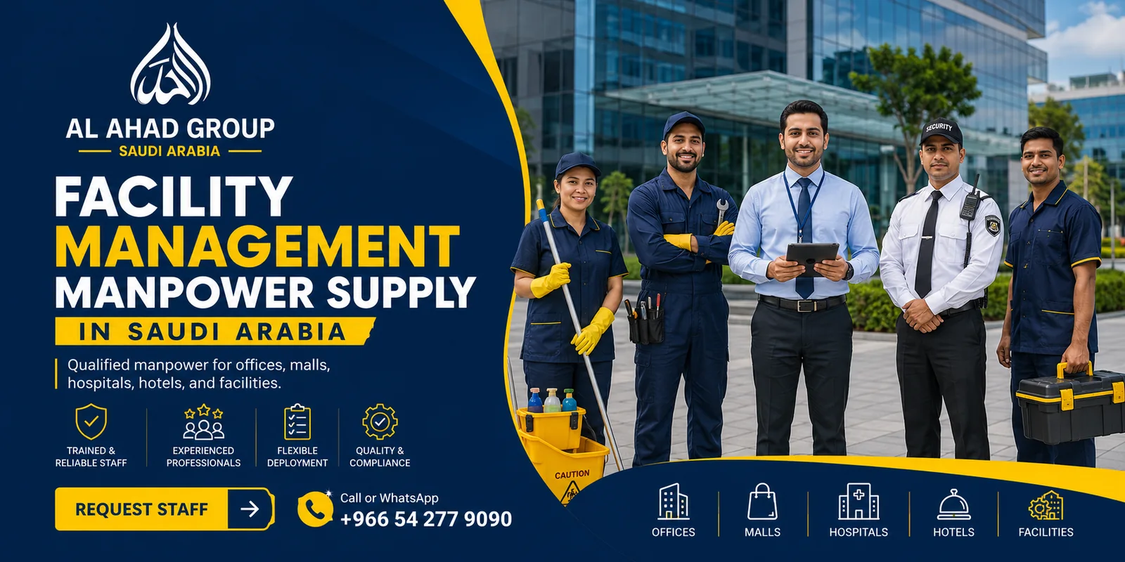 Al Khobar Workforce Roles and Support Teams for corporate and mixed-use staffing planning in Saudi Arabia